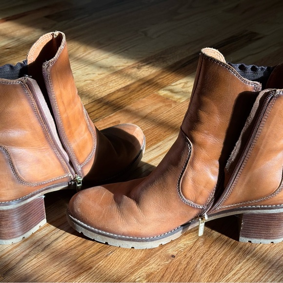 PIKOLINOS Brown Ankle Boots with Side Zipper and Chunky Heel - Picture 12 of 13